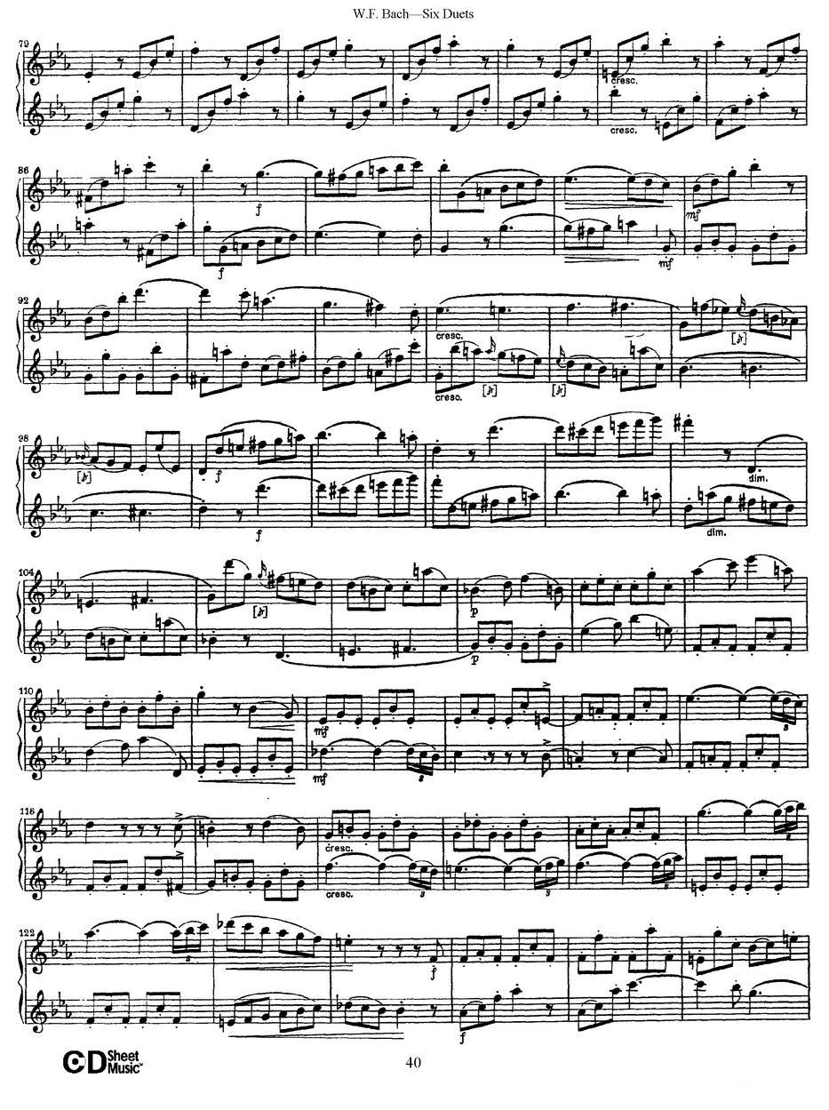 Six Duets（6首二重奏）（5）萨克斯曲谱（图11）