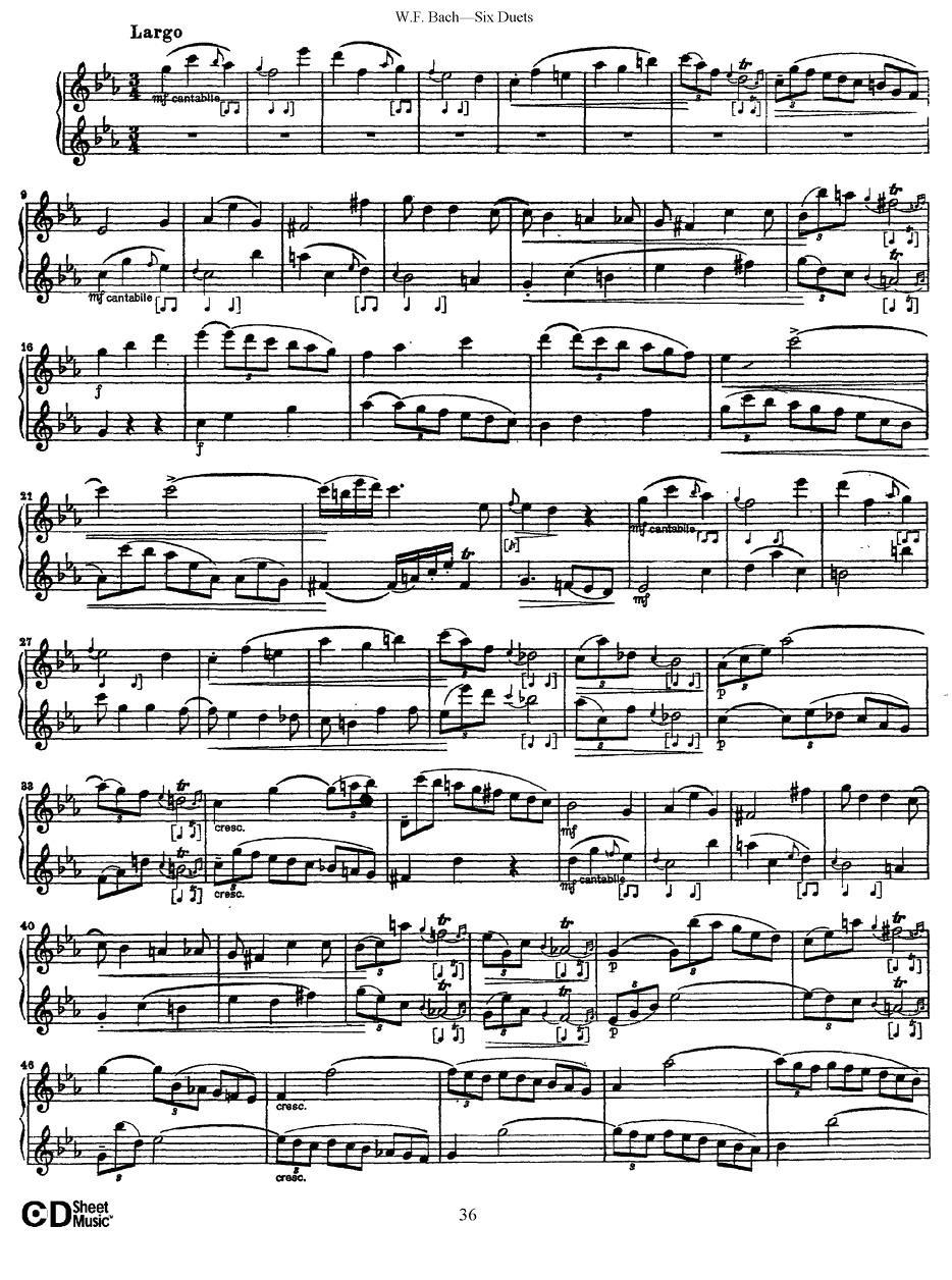 Six Duets（6首二重奏）（5）萨克斯曲谱（图7）