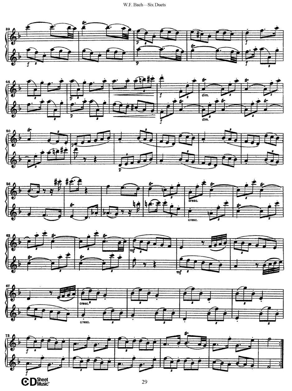 Six Duets（6首二重奏）（4）萨克斯曲谱（图7）