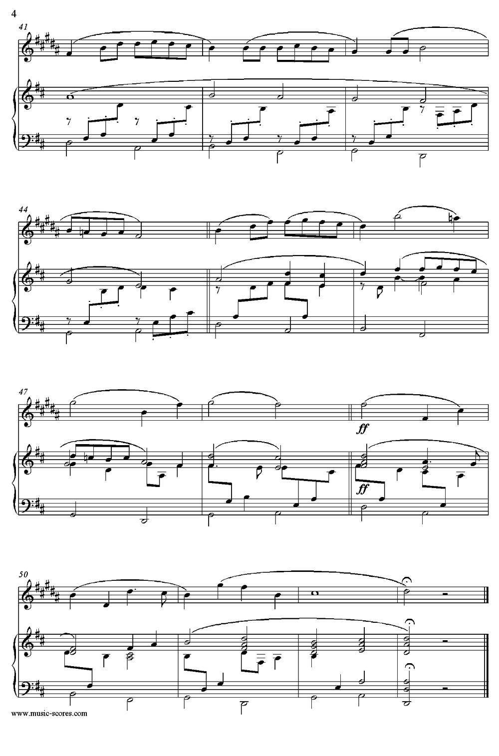 Canon in D（中音萨克斯+钢琴伴奏）萨克斯曲谱（图4）