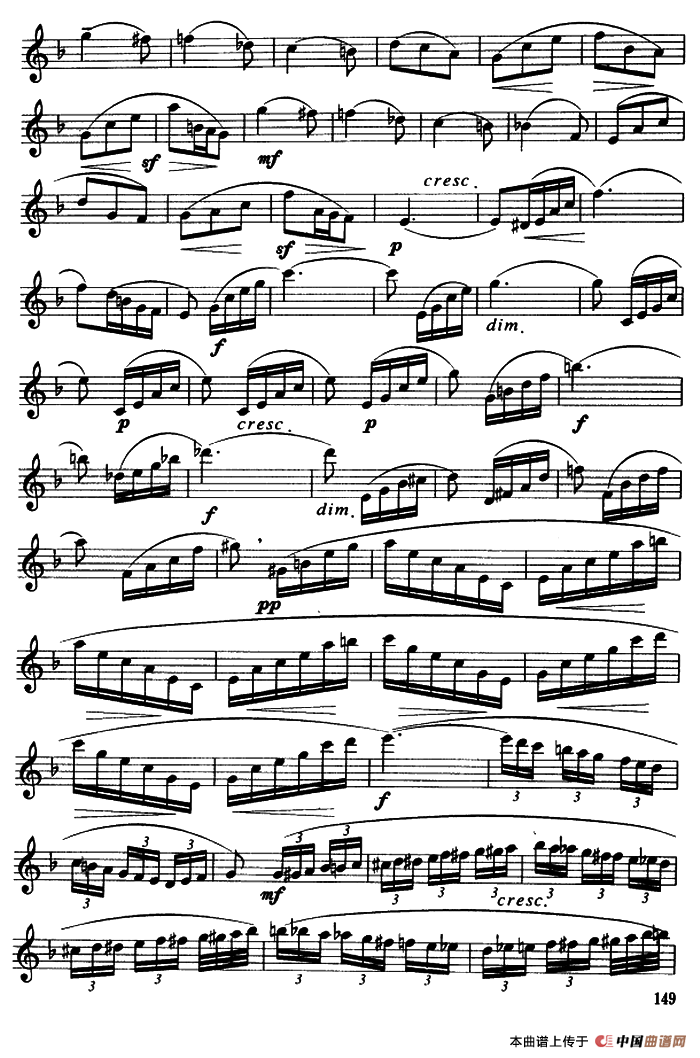 协奏曲（3）（保尔·吉尔斯作曲版）萨克斯曲谱（图2）