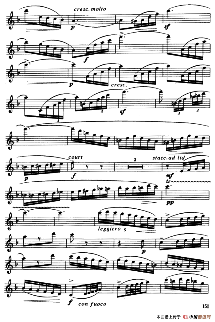 协奏曲（3）（保尔·吉尔斯作曲版）萨克斯曲谱（图4）