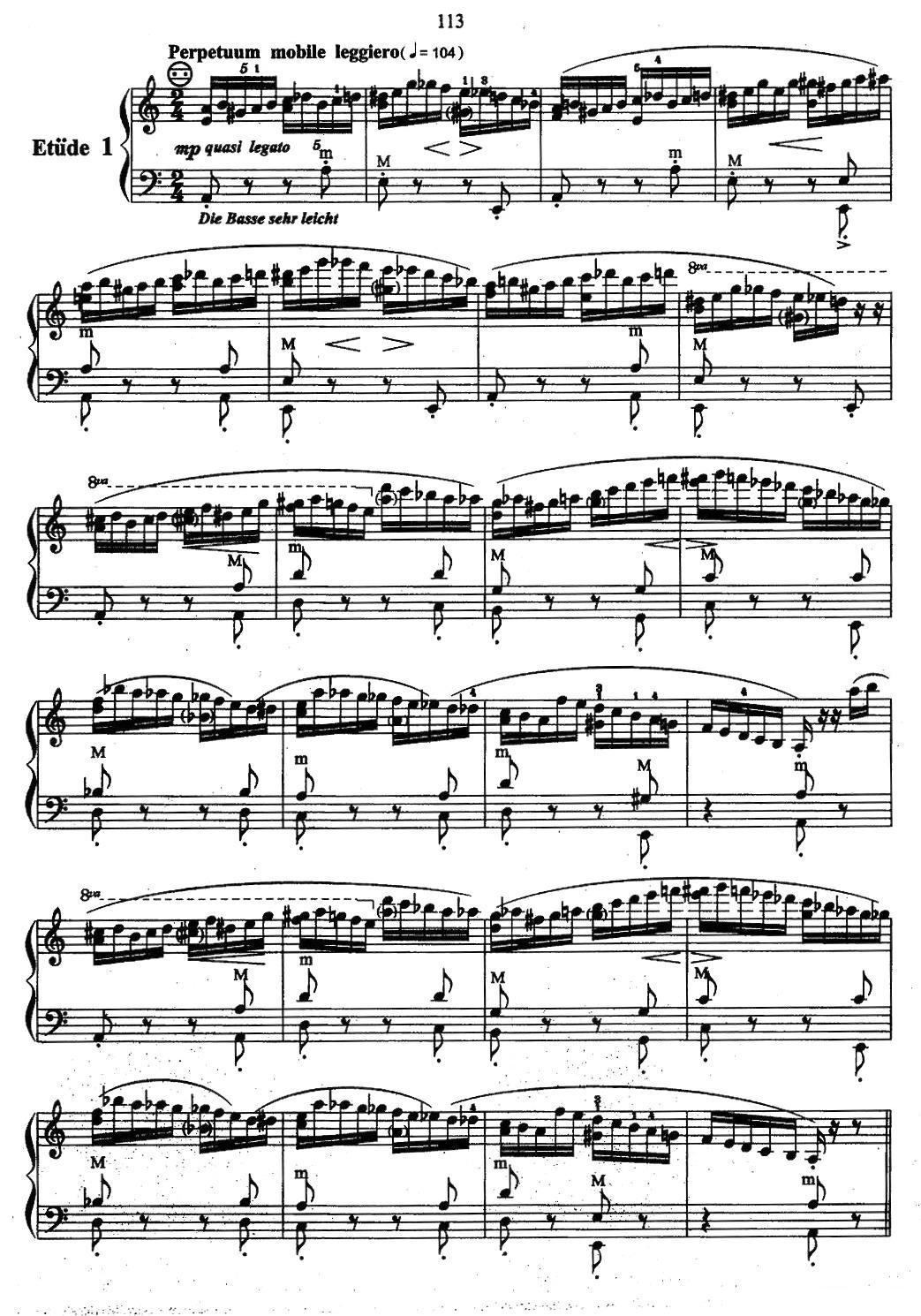 帕格尼尼主题音乐会练习曲（1—5）手风琴曲谱（图2）
