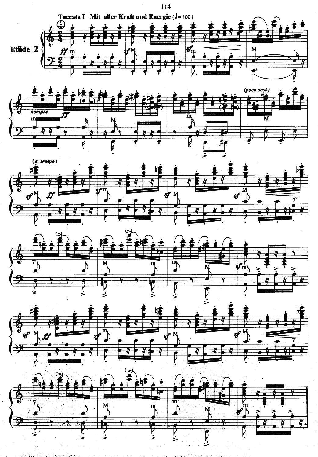 帕格尼尼主题音乐会练习曲（1—5）手风琴曲谱（图3）