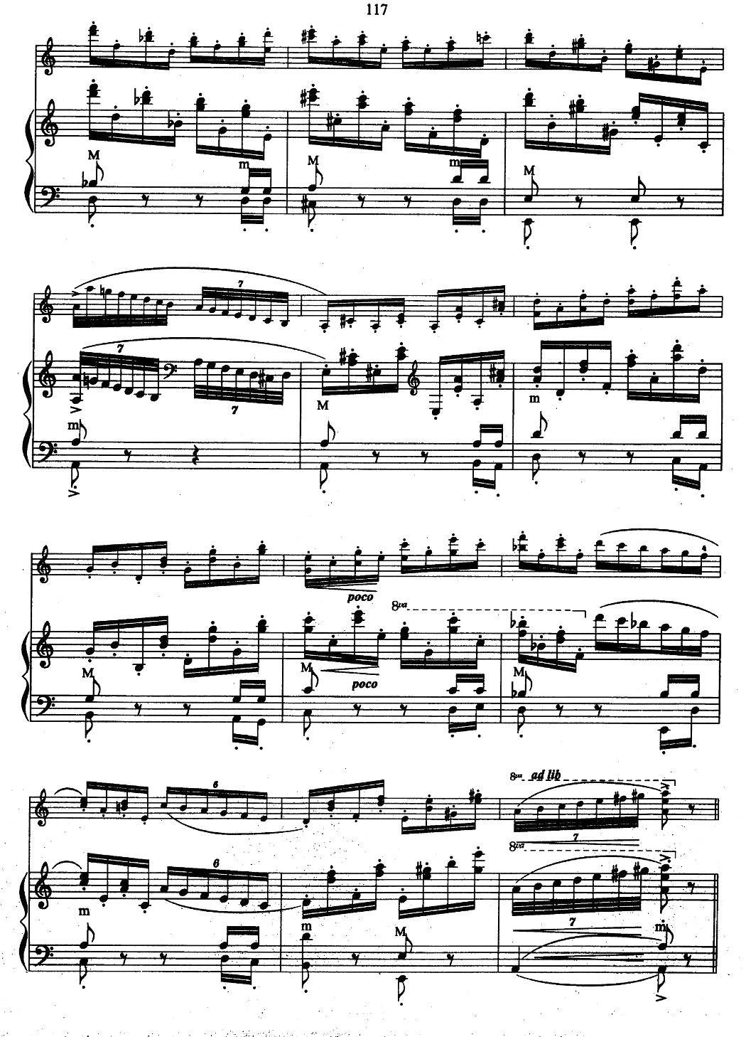帕格尼尼主题音乐会练习曲（1—5）手风琴曲谱（图6）