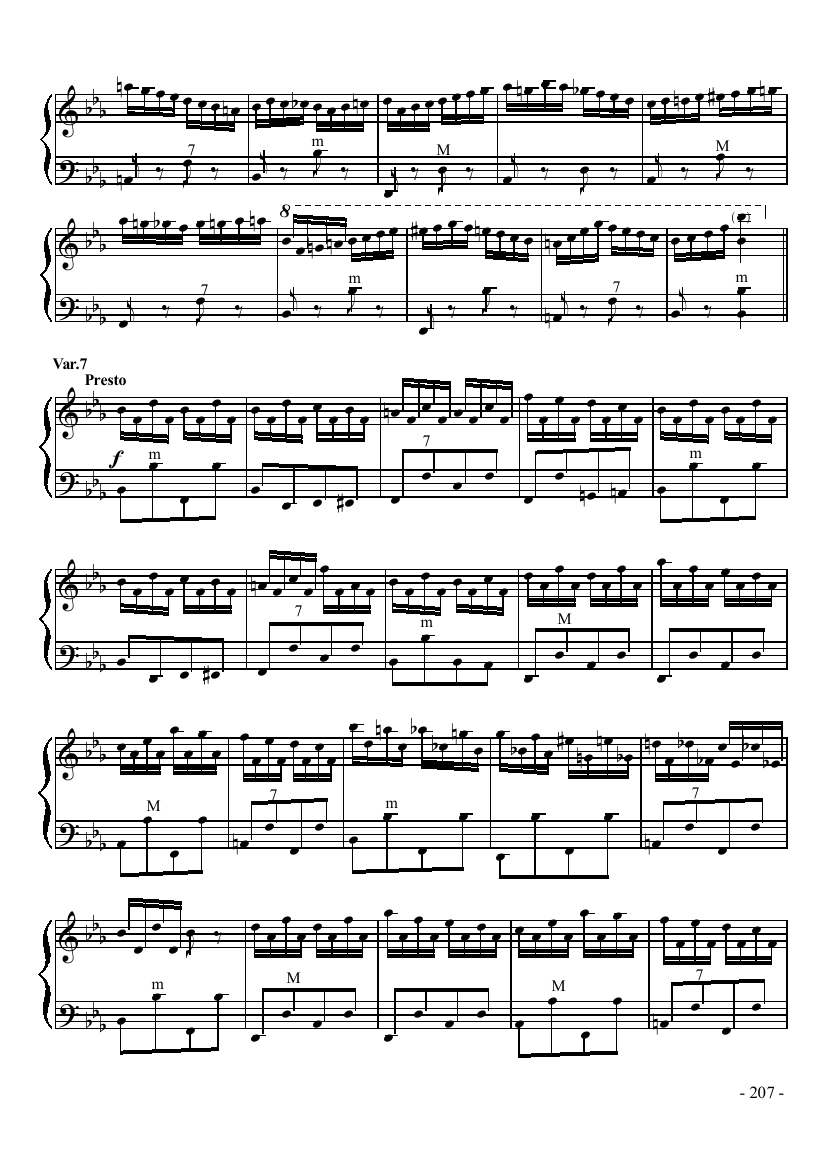 八级乐曲《乌克兰主题变奏曲》 键盘类 手风琴手风琴曲谱（图7）