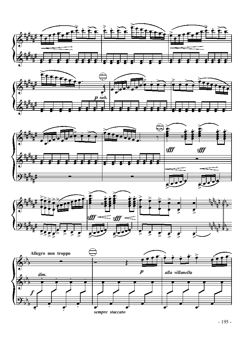 八级乐曲《奏鸣曲NO.2第三乐章》 键盘类 手风琴手风琴曲谱（图4）