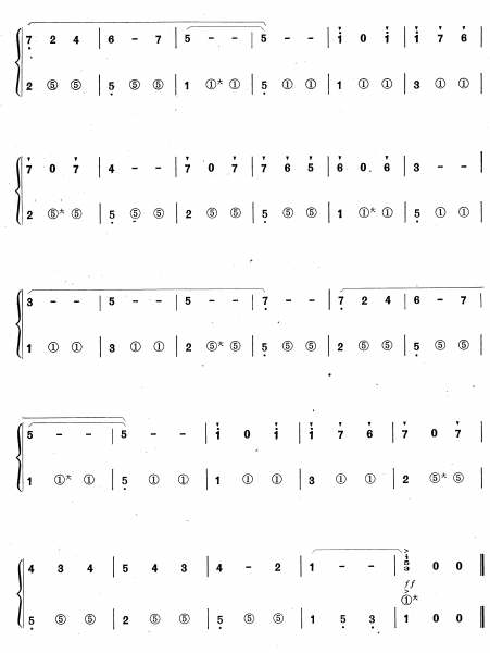 西班牙女郎手风琴曲谱（图3）