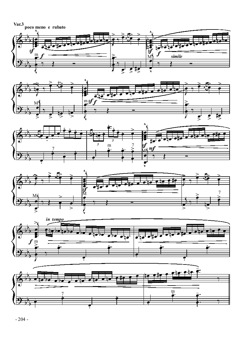 八级乐曲《乌克兰主题变奏曲》 键盘类 手风琴手风琴曲谱（图4）