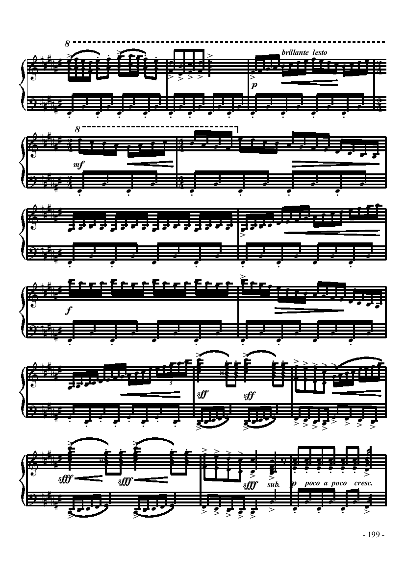 八级乐曲《奏鸣曲NO.2第三乐章》 键盘类 手风琴手风琴曲谱（图8）