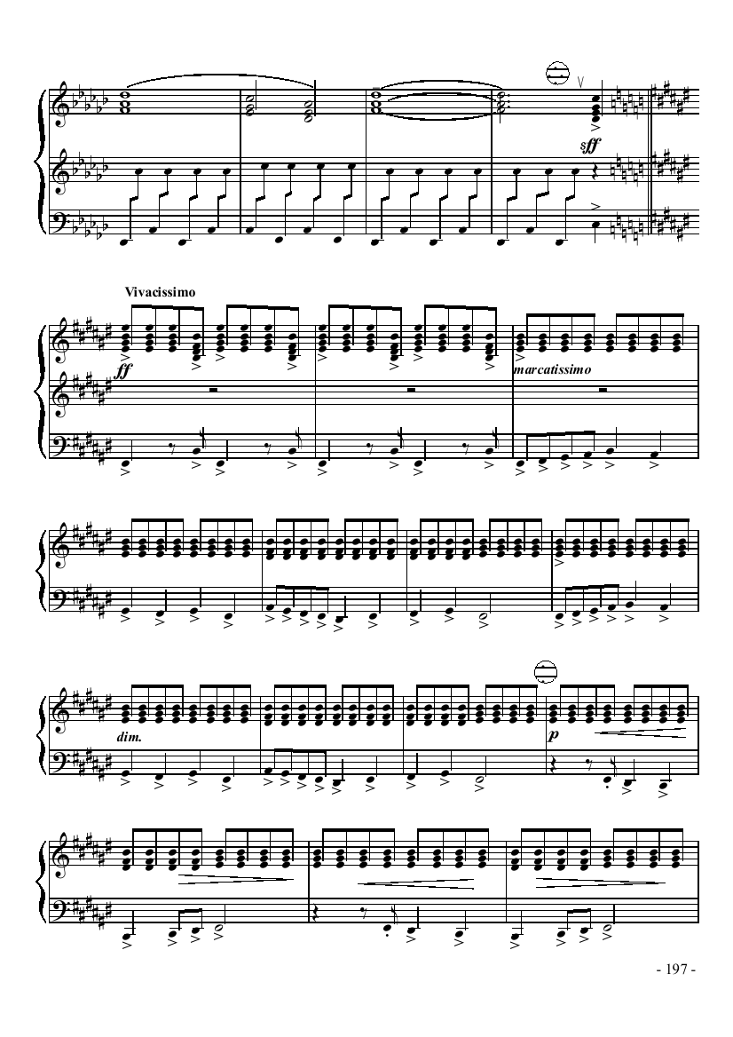 八级乐曲《奏鸣曲NO.2第三乐章》 键盘类 手风琴手风琴曲谱（图6）