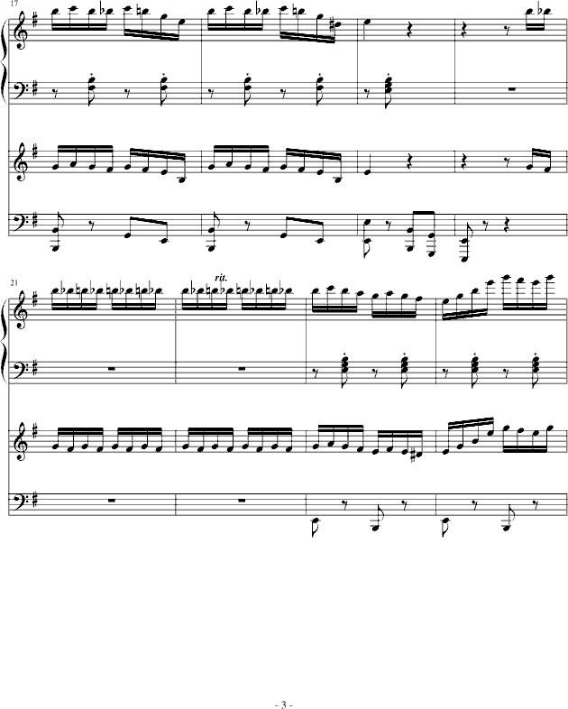 四手联弹手风琴曲谱（图3）