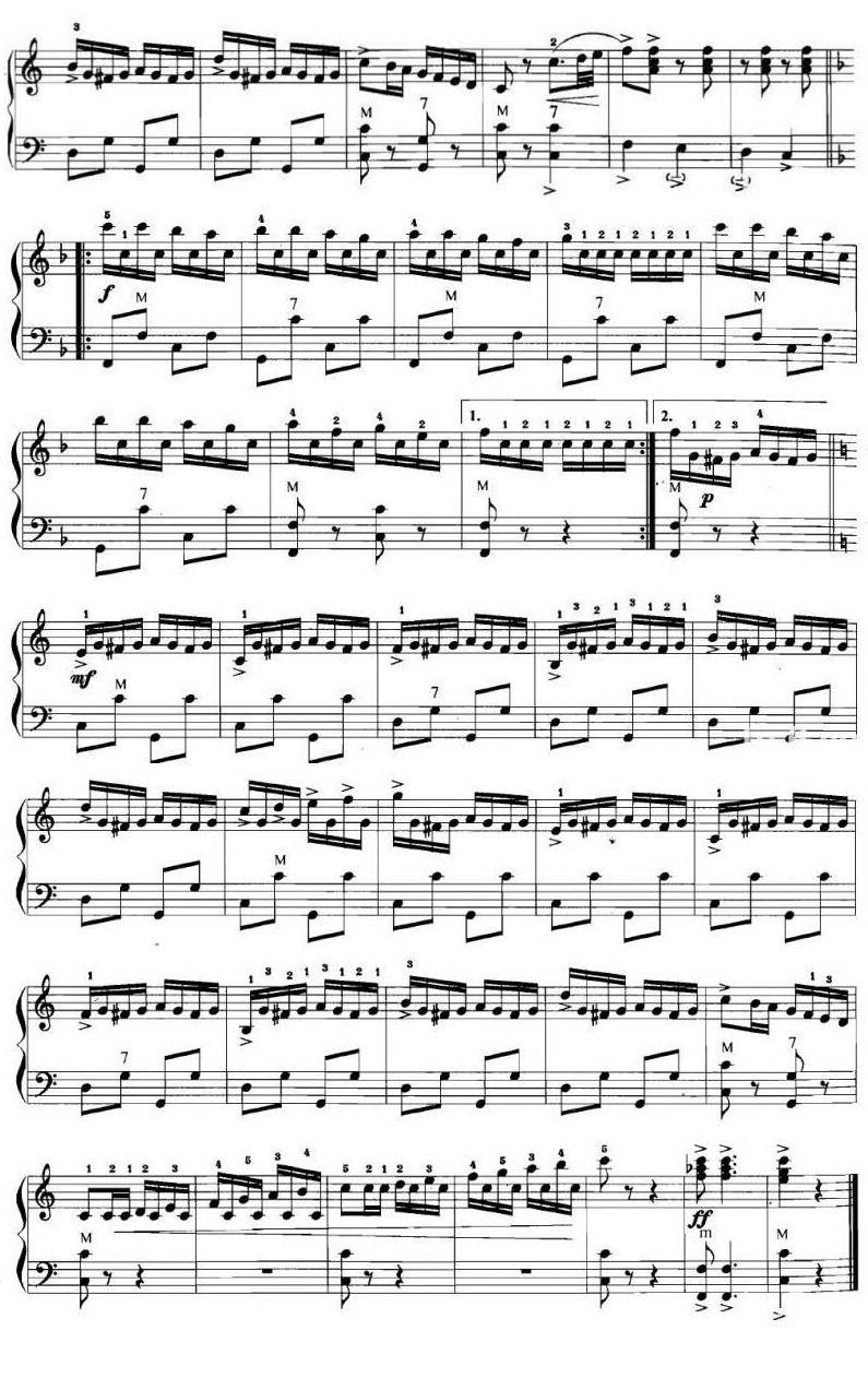 飞速的加洛普手风琴曲谱（图2）
