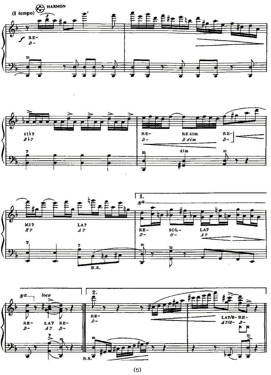 ADIOS NONINO（再见诺尼诺）手风琴曲谱（图5）