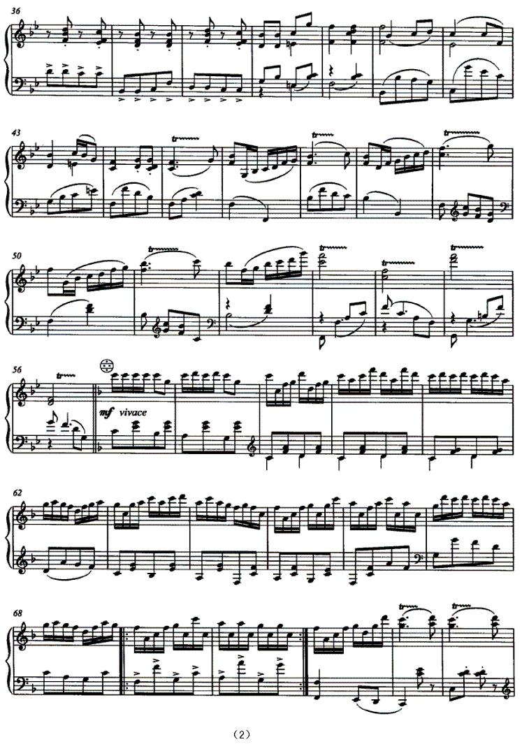 情赋苗岭（自由低音手风琴独奏）手风琴曲谱（图2）