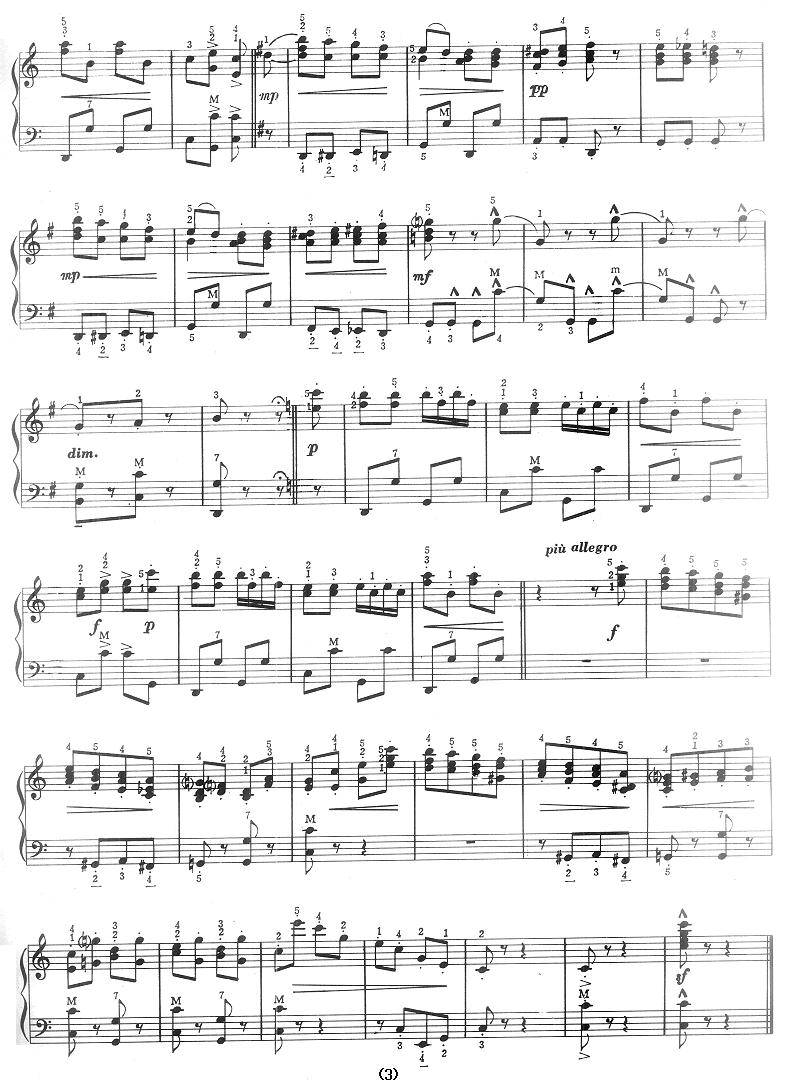 拨奏波尔卡手风琴曲谱（图3）