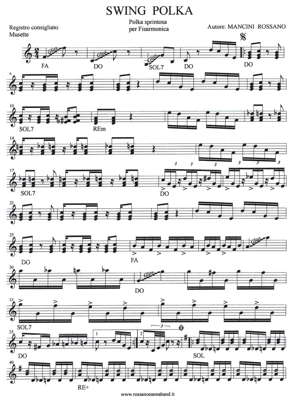 Swing Polka手风琴曲谱（图1）