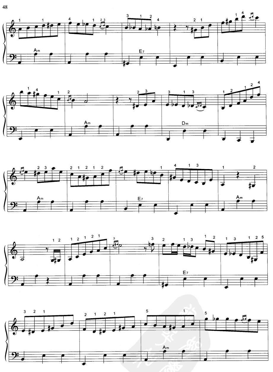 手风琴圆舞曲手风琴曲谱（图5）