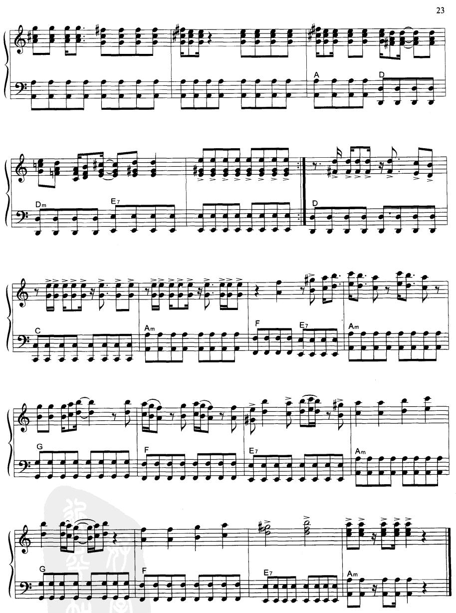 可爱的小孩手风琴曲谱（图2）