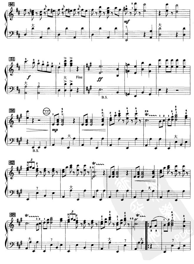 拉德斯基进行曲手风琴曲谱（图3）