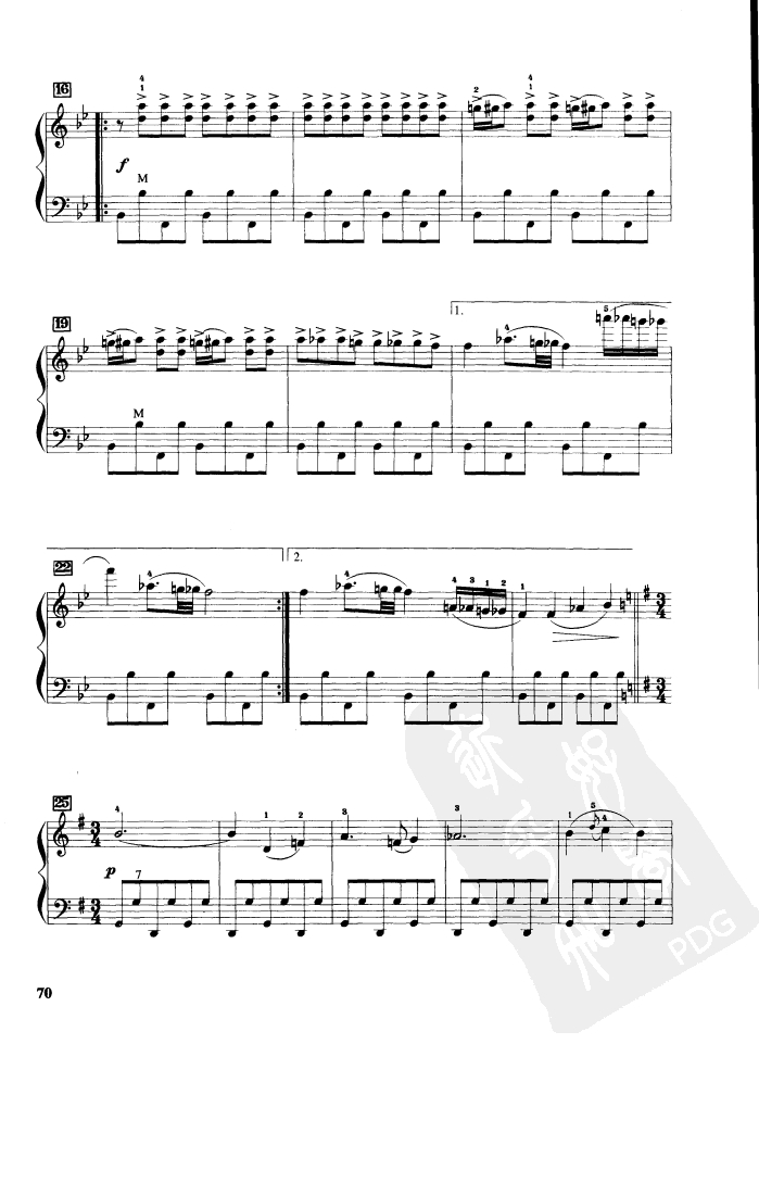 马刀舞曲手风琴曲谱（图2）