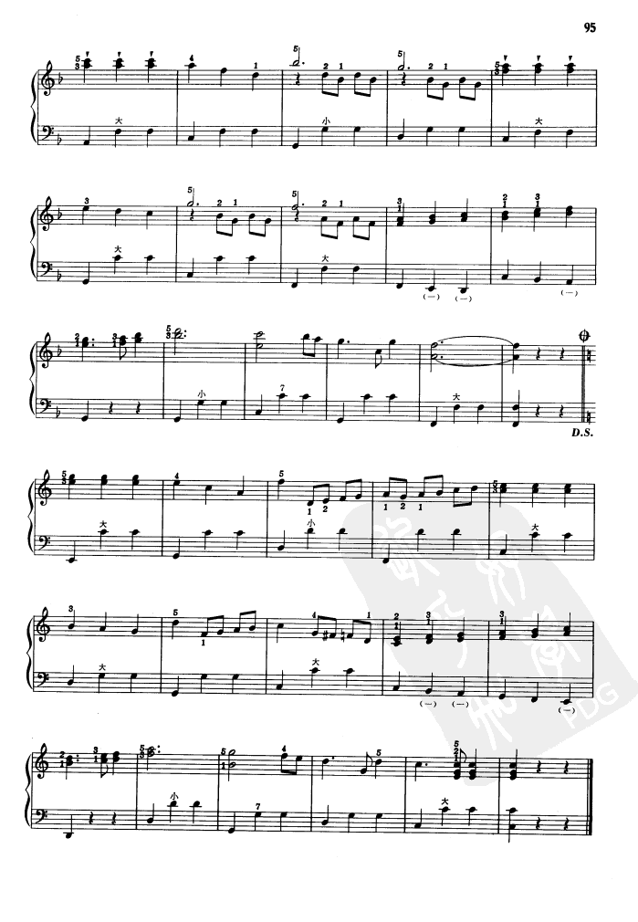 青年圆舞曲手风琴曲谱（图3）