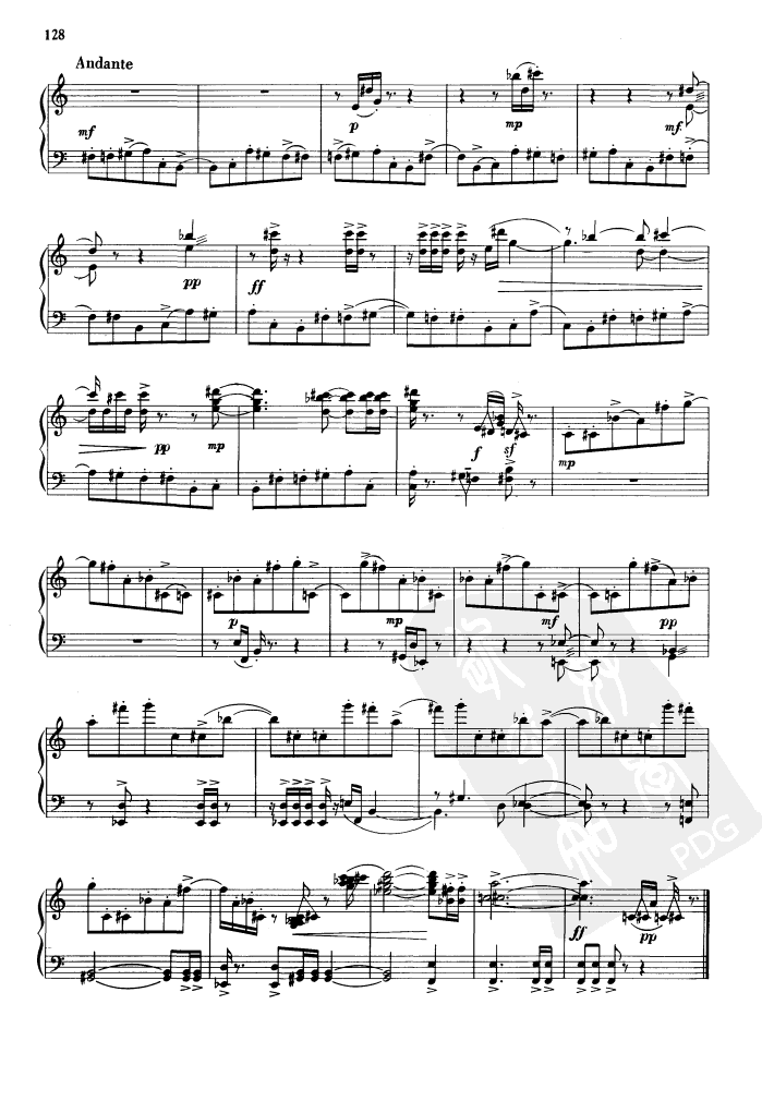 冬猎手风琴曲谱（图1）
