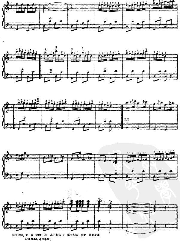 萨丽哈最听毛主席的话手风琴曲谱（图5）