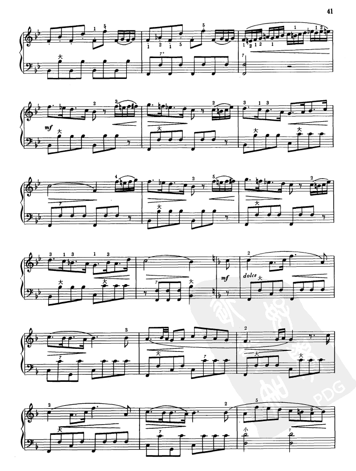多彩的玫瑰手风琴曲谱（图1）