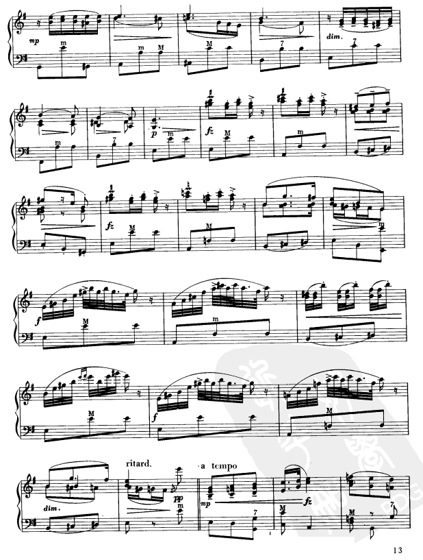 斯拉夫舞曲手风琴曲谱（图2）