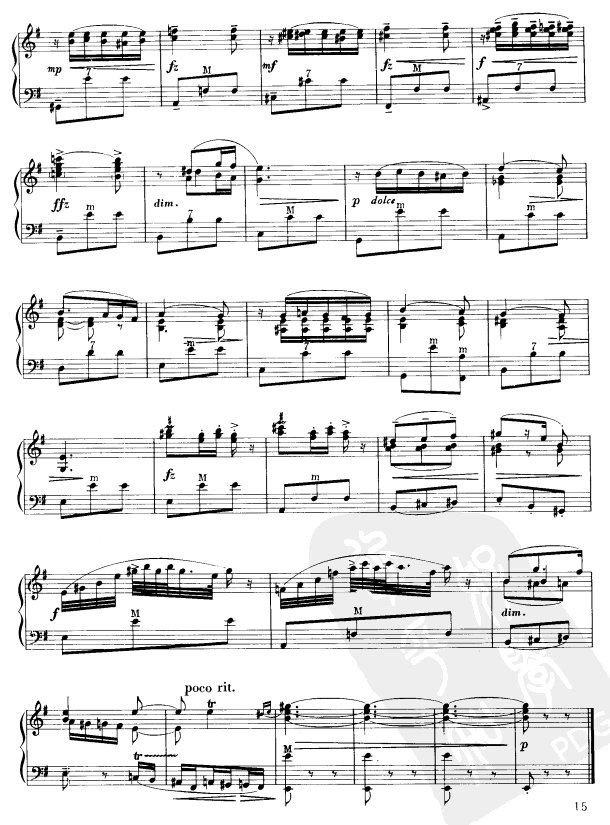 斯拉夫舞曲手风琴曲谱（图4）