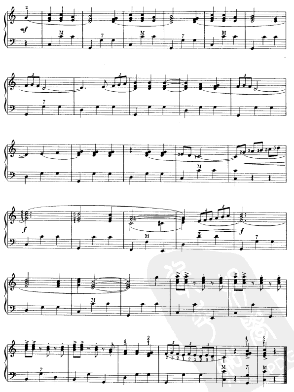 美丽的天空手风琴曲谱（图4）