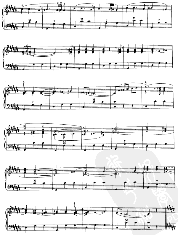 美丽的天空手风琴曲谱（图3）