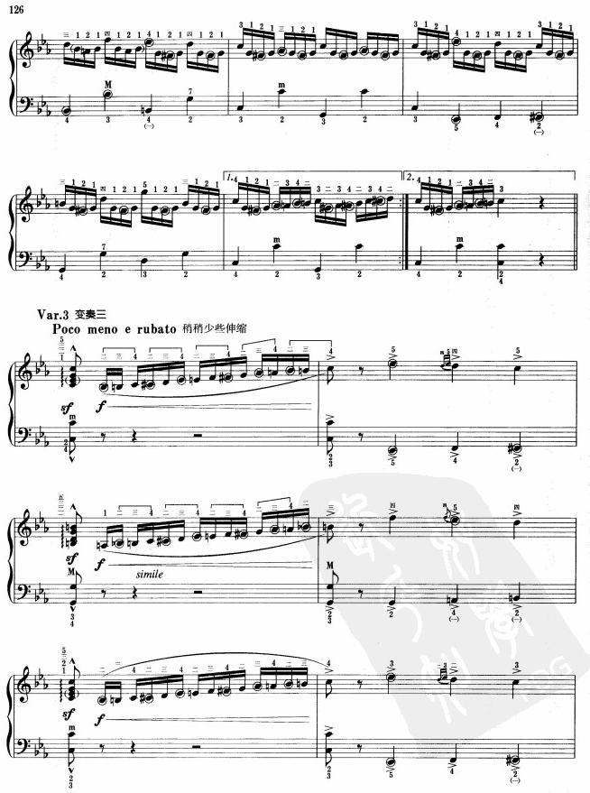 乌克兰主题变奏曲手风琴曲谱（图4）