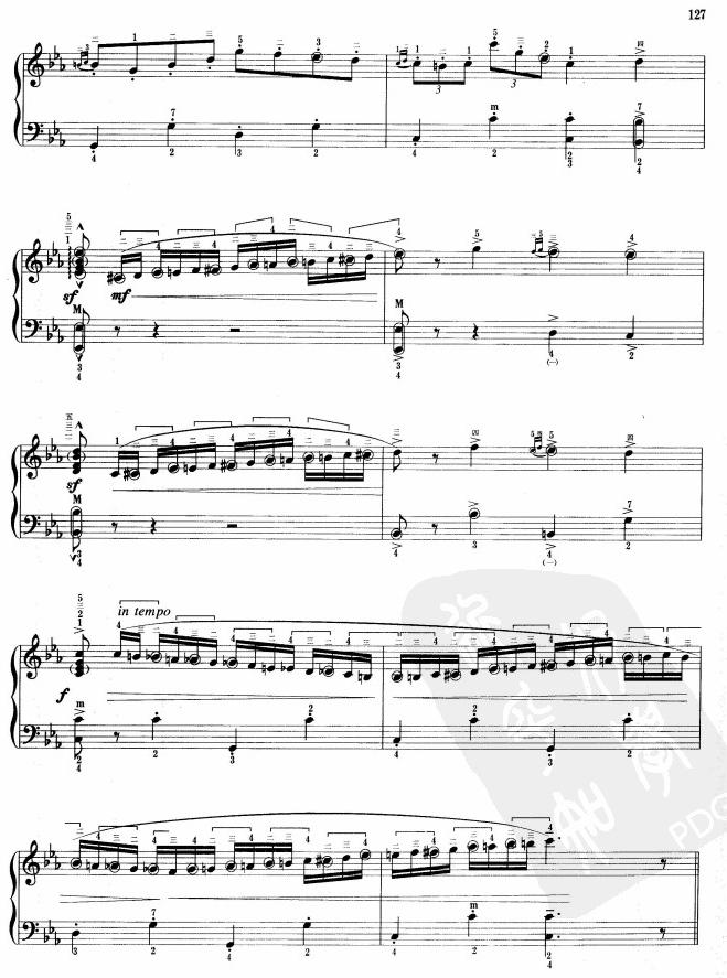 乌克兰主题变奏曲手风琴曲谱（图5）