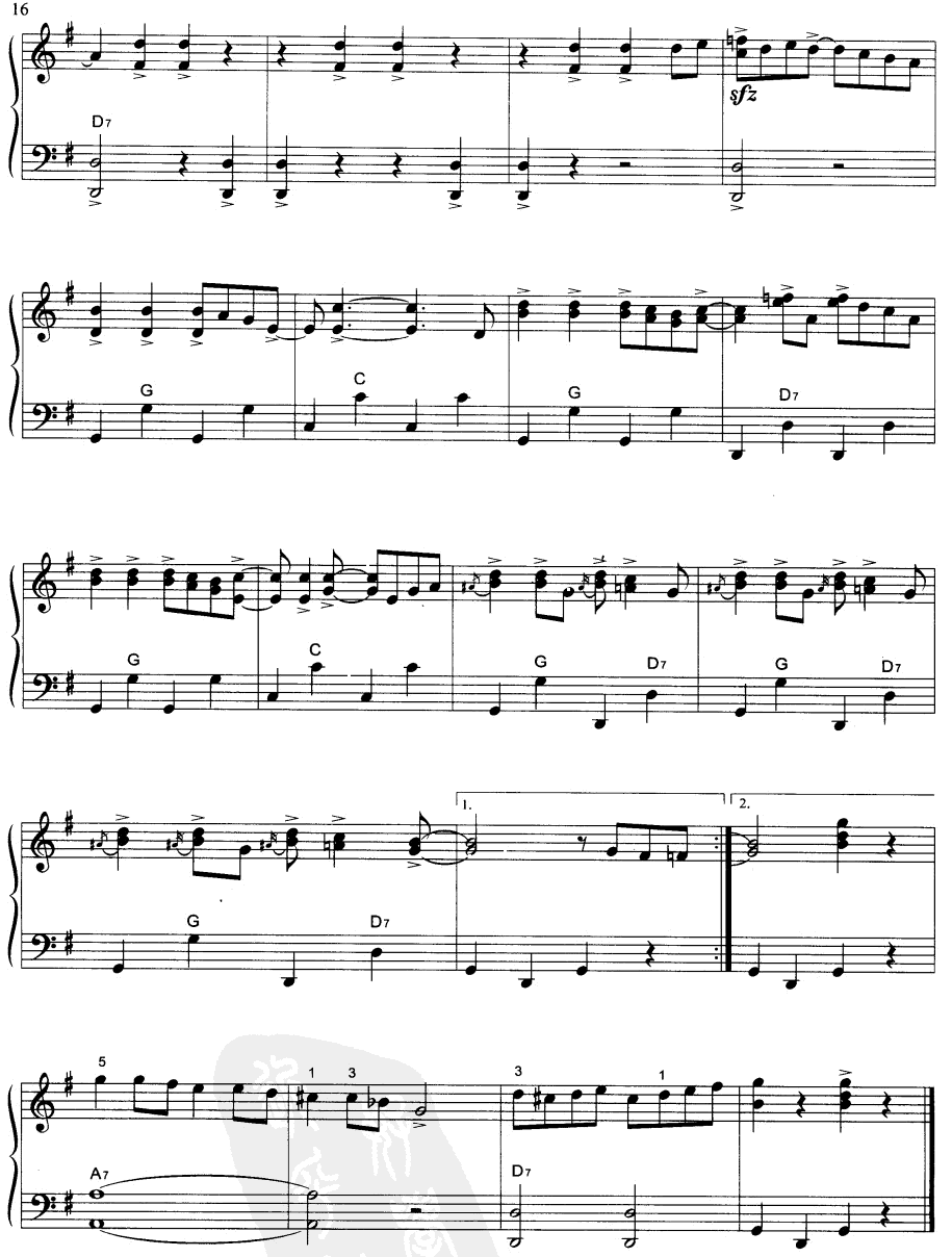 猫之步态舞手风琴曲谱（图2）