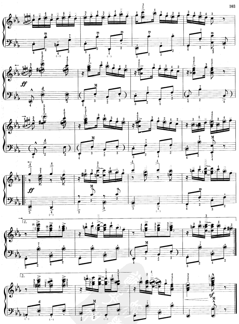 迷人的拉格泰姆舞曲手风琴曲谱（图4）