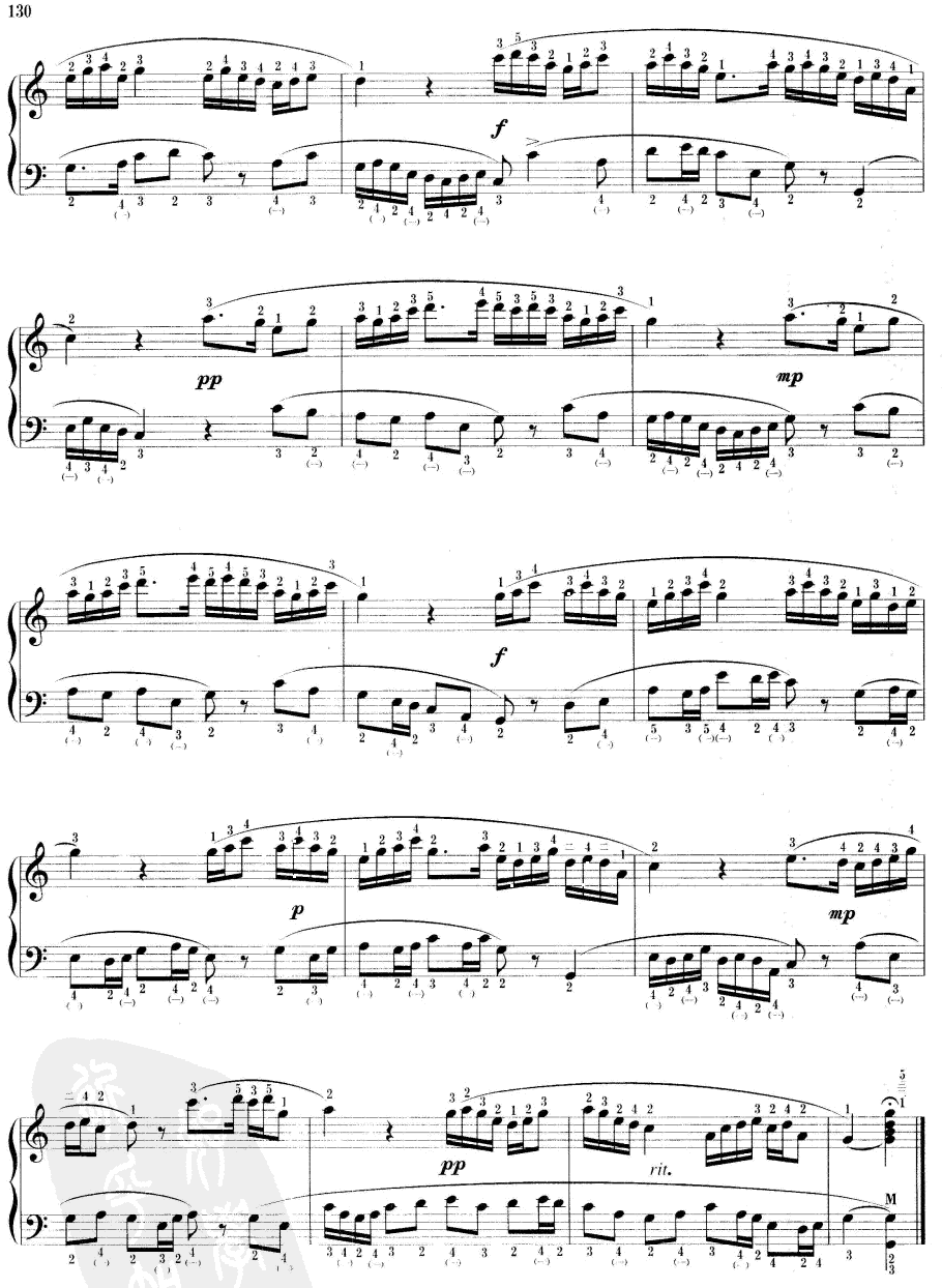 牧童短笛手风琴曲谱（图4）