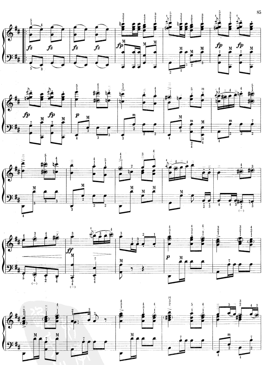 军队进行曲手风琴曲谱（图2）