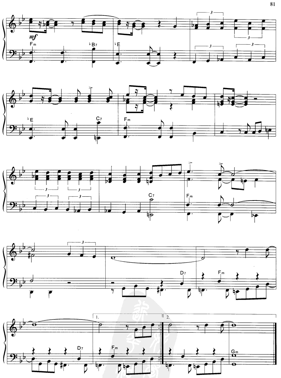 柯巴卡巴纳手风琴曲谱（图2）