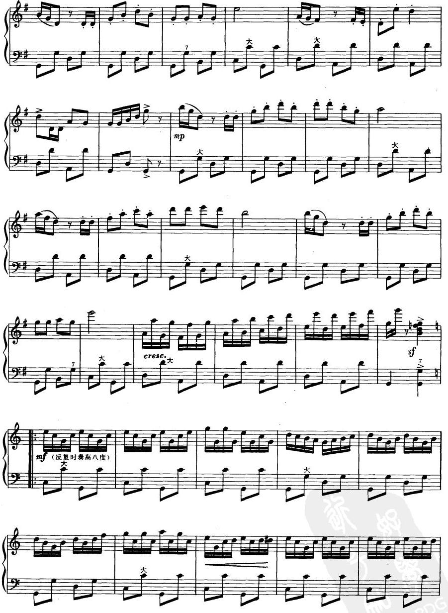 小手风琴手手风琴曲谱（图2）