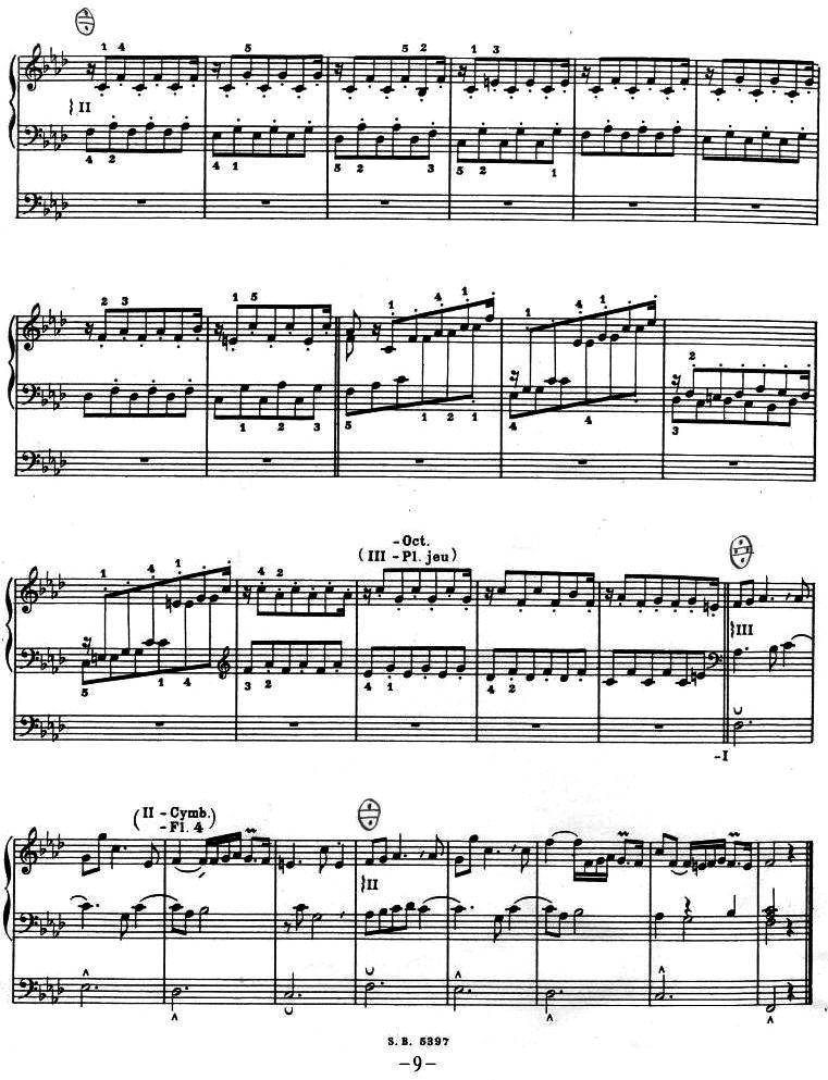 CHACONNE EN FA MINEUR（f小调恰空、二重奏）手风琴曲谱（图9）