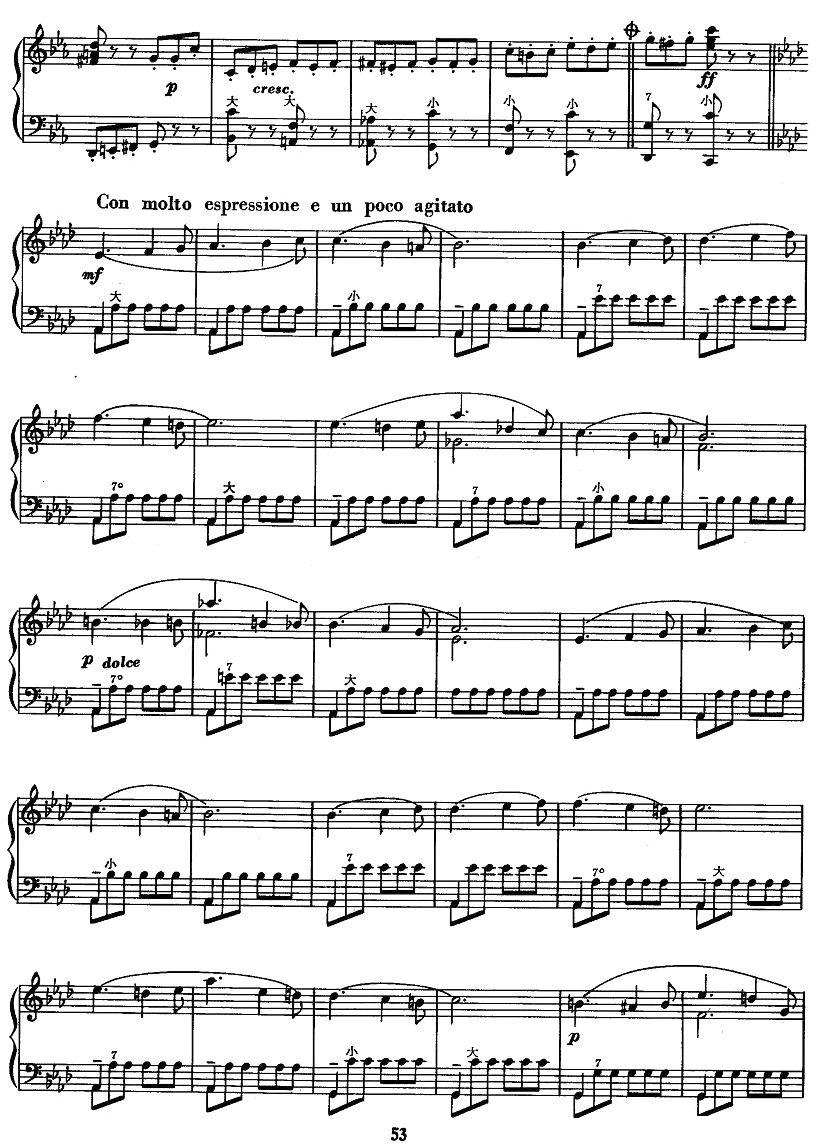 谐谑曲（柴可夫斯基作曲版）手风琴曲谱（图4）