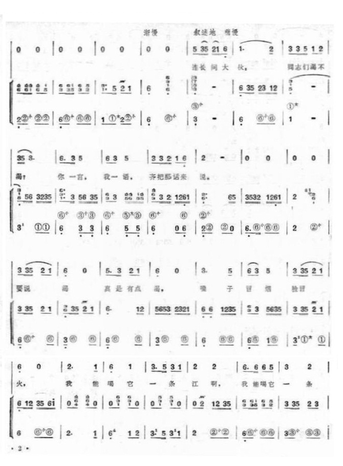 一壶水（手风琴伴奏简谱）手风琴曲谱（图2）