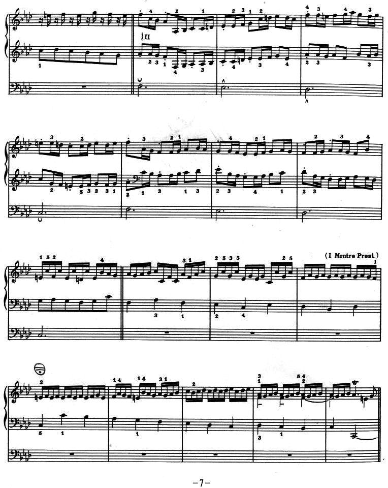 CHACONNE EN FA MINEUR（f小调恰空、二重奏）手风琴曲谱（图7）