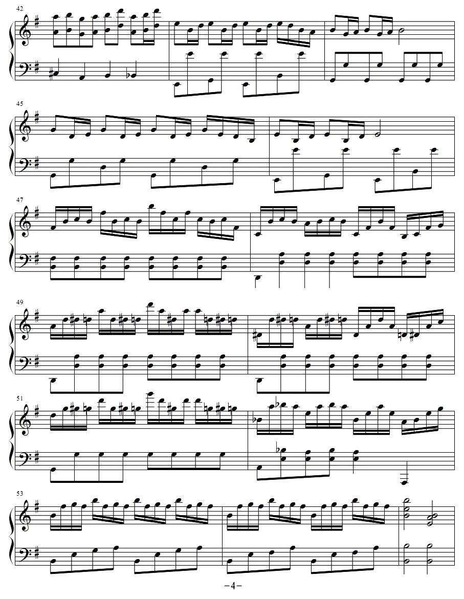 忐忑手风琴曲谱（图4）