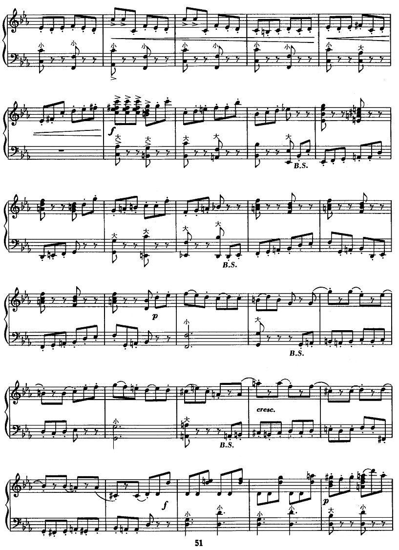 谐谑曲（柴可夫斯基作曲版）手风琴曲谱（图2）