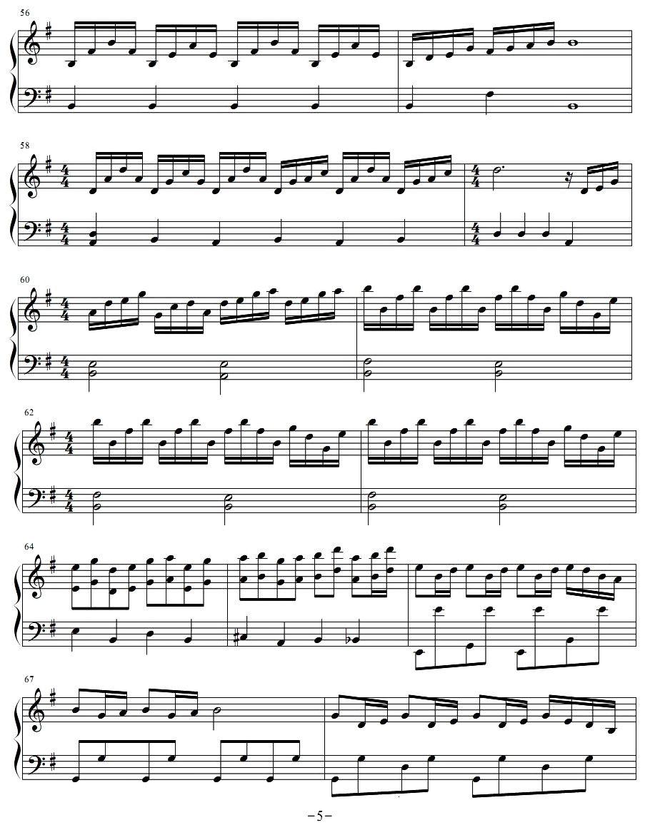 忐忑手风琴曲谱（图5）