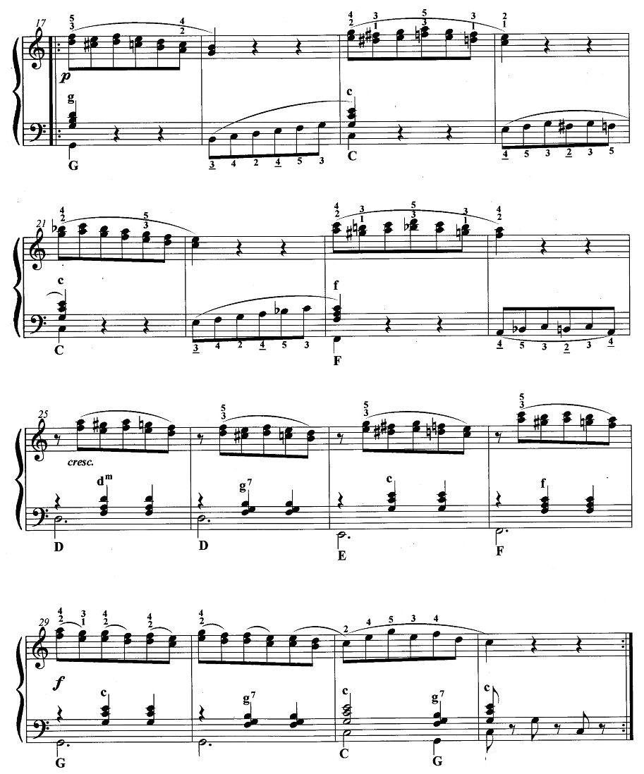 手风琴考级第六级：2、练习曲手风琴曲谱（图2）