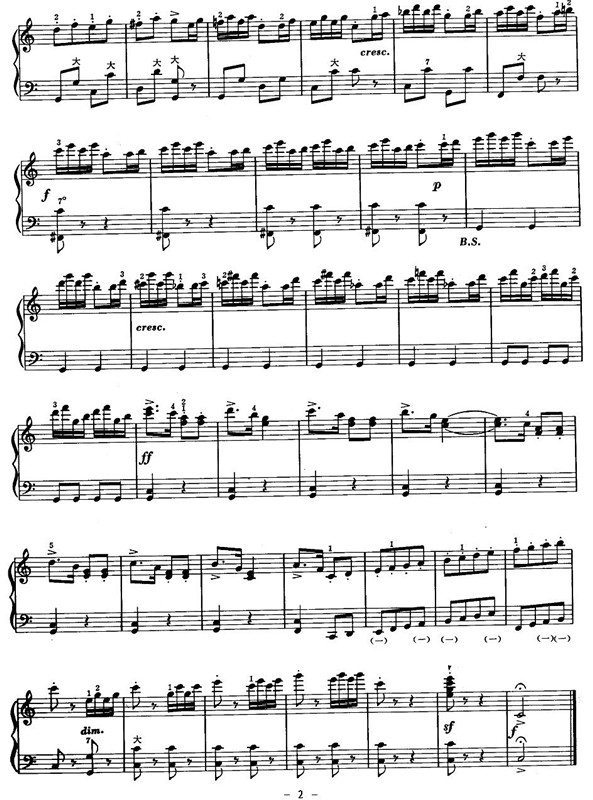 小淘气手风琴曲谱（图2）